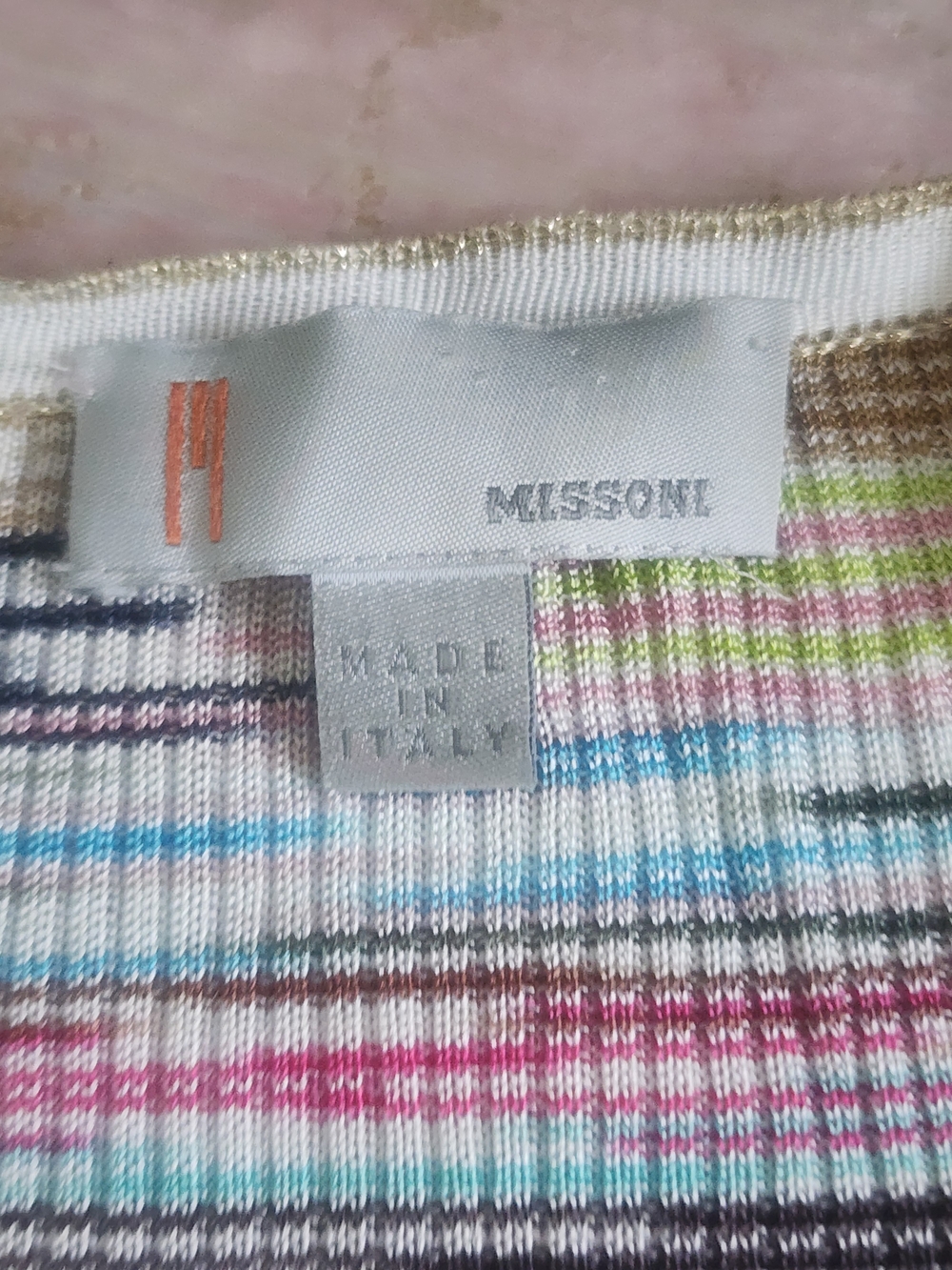 M MISSONO | Multicolor Striped V-Neck Button Cardigan - Picture 14 of 16
